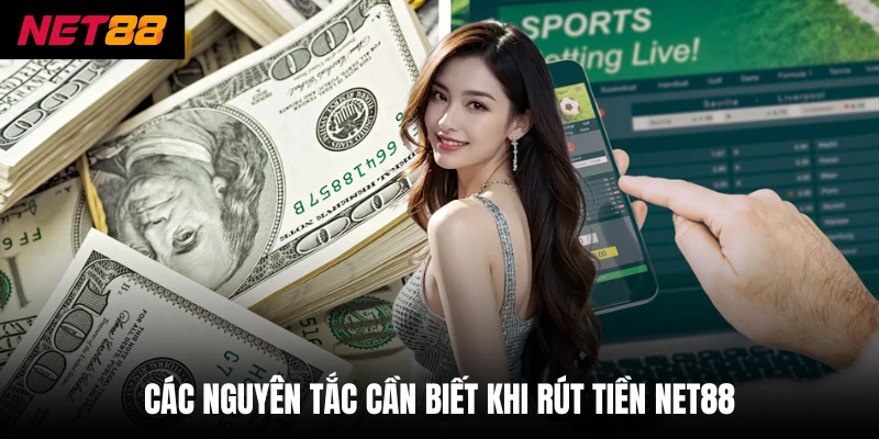 Rút Tiền Net88 - Thực Hiện 3 Bước Để Nhận Tiền Ngay Lập Tức 3 Các nguyên tắc cần biết khi rút tiền net88